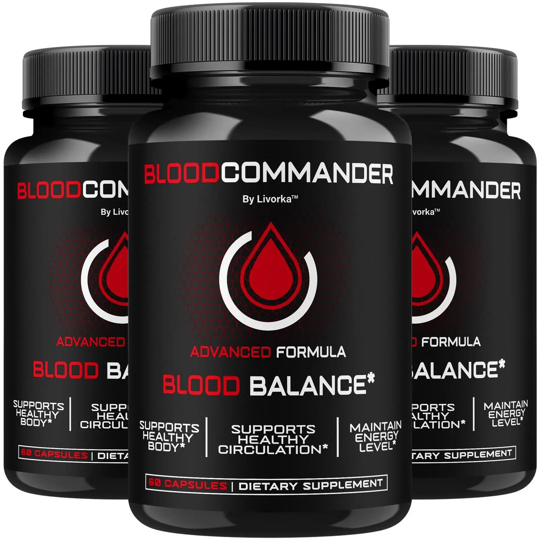 Why choose Blood Commander: 60 capsules per bottle, non-GMO, made in an FDA-registered facility